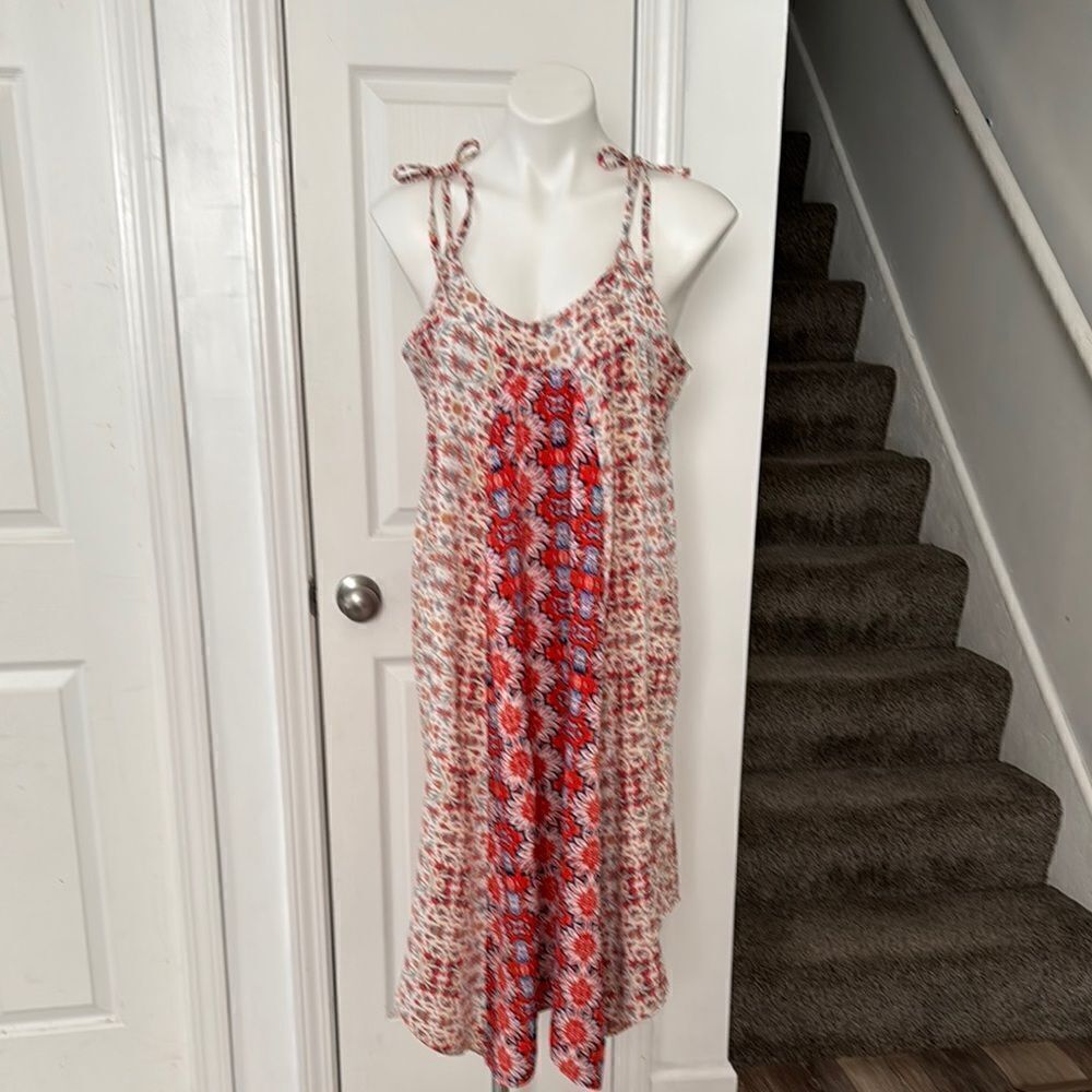 Nanette Lepore Floral Sleeveless Dress with Tie Straps